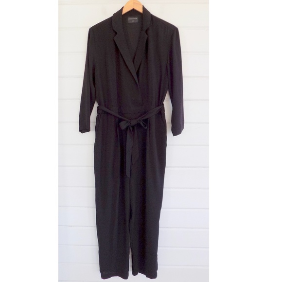 MODERN CITIZEN Mariska Wrap Front Jumpsuit Black-L - Picture 2 of 8